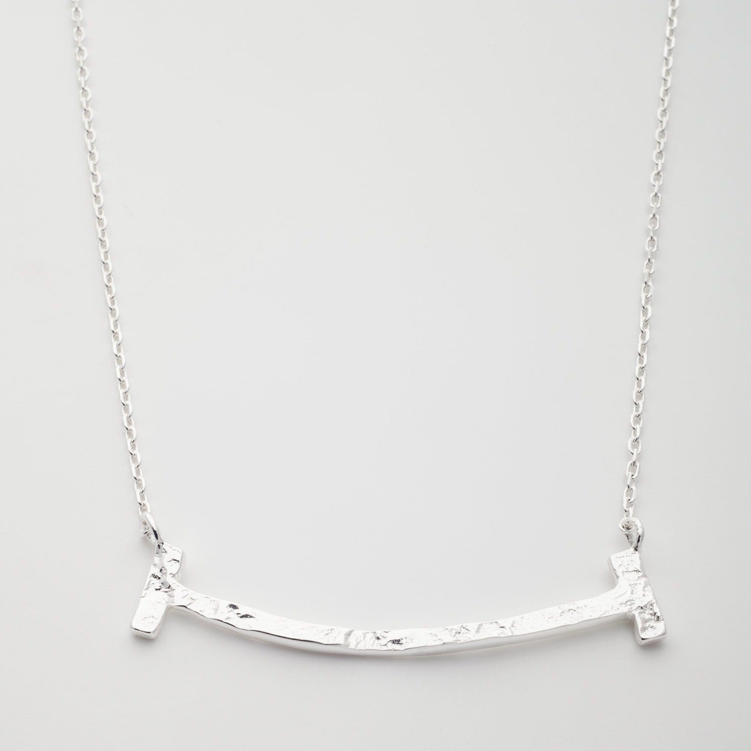 Bianca Bar Necklace in Silver