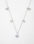 Celestial Charm Necklace in Silver
