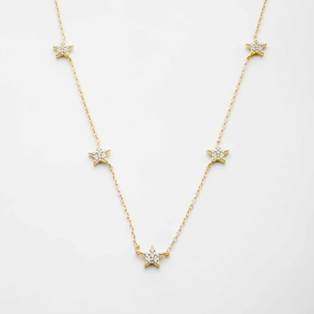Stars Necklace in Gold