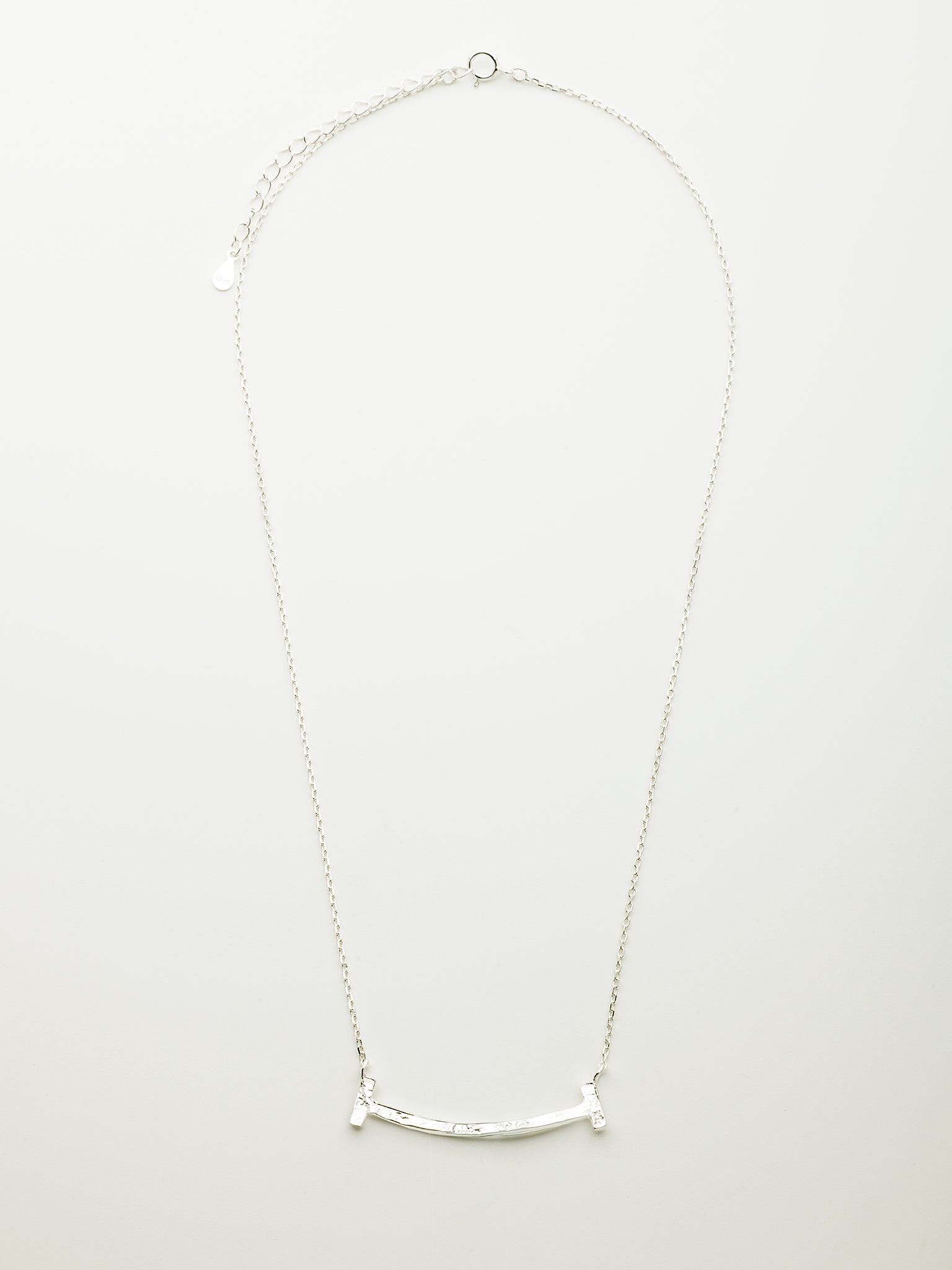 Bianca Bar Necklace in Silver