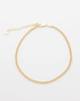 Cuban Chain Anklet in Gold
