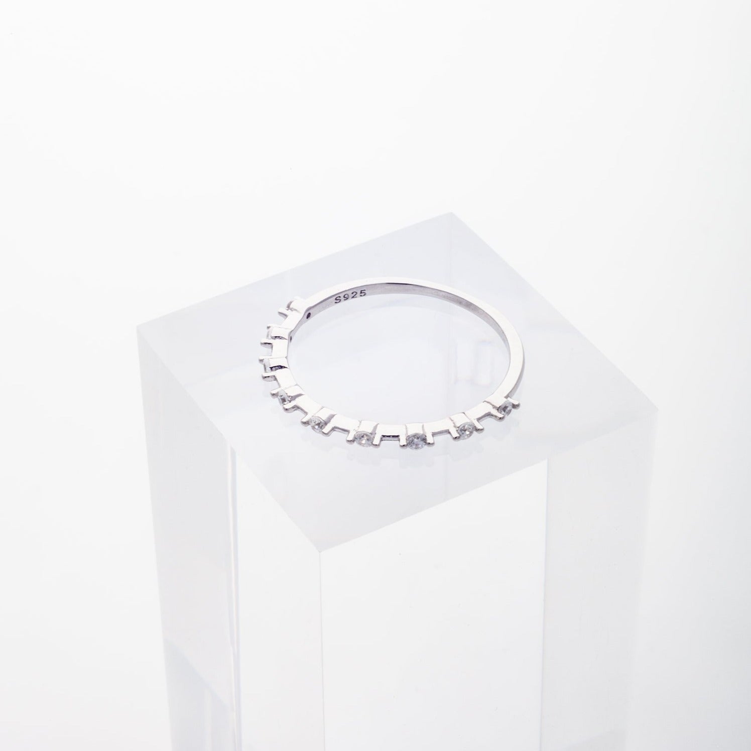 Demi Stacker Ring in Silver