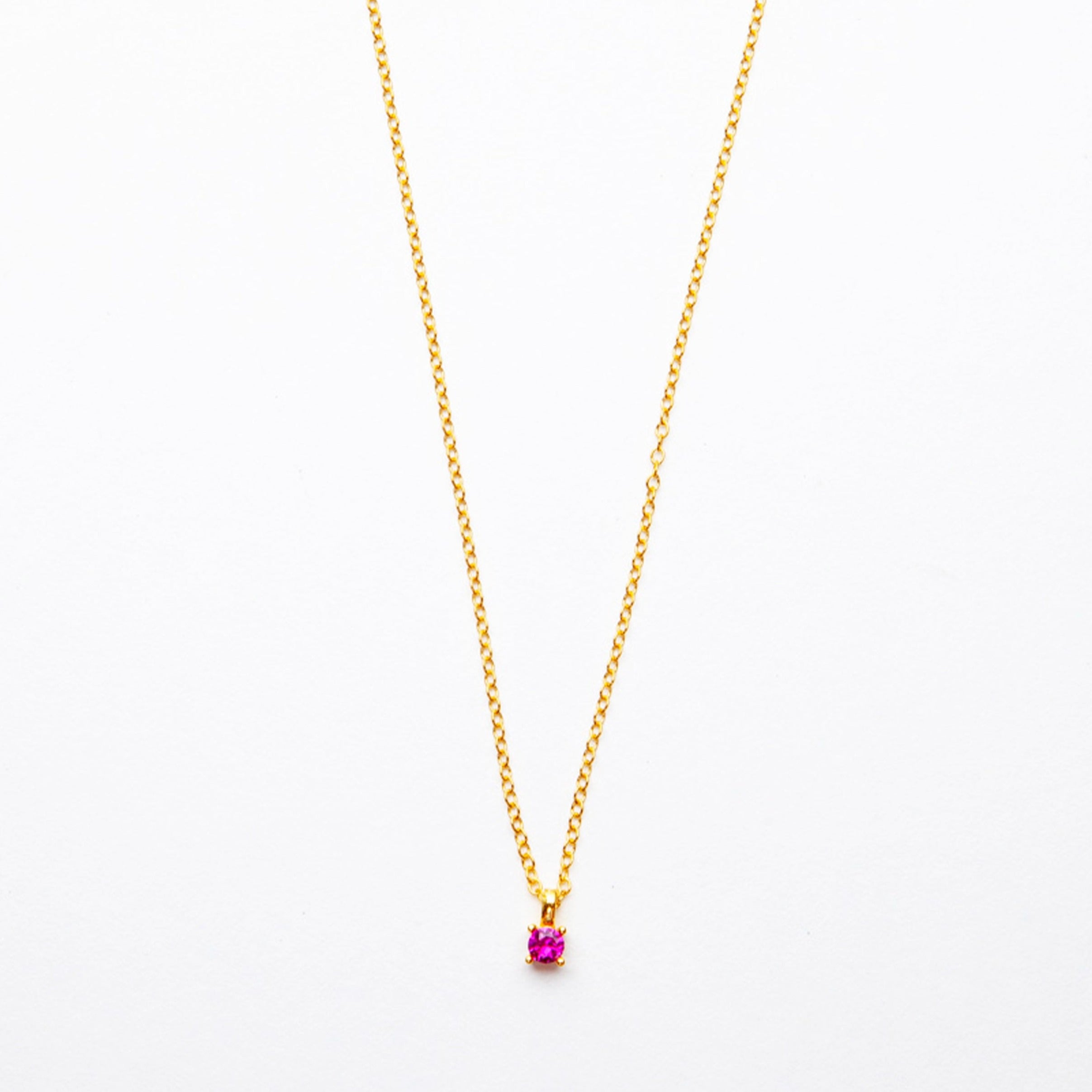 Isla Necklace in Hot Pink