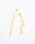 Chain Drop Earrings in Gold