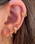Minimal Stud Earrings in Gold